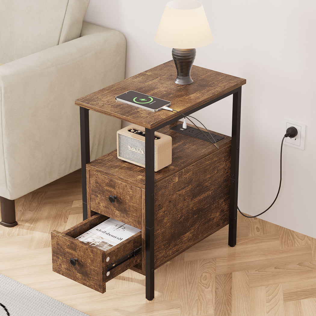 Levede Side Table Narrow Coffee End Table-1910112271066075142