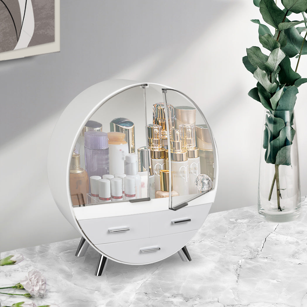 Makeup Organiser Cosmetic Case Holder Grey Medium-1942353091525480454