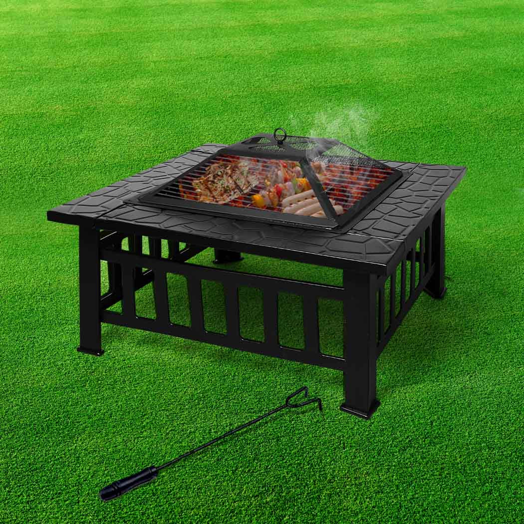 Moyasu 3IN1 Fire Pit BBQ Grill Pits-1942353058352730118