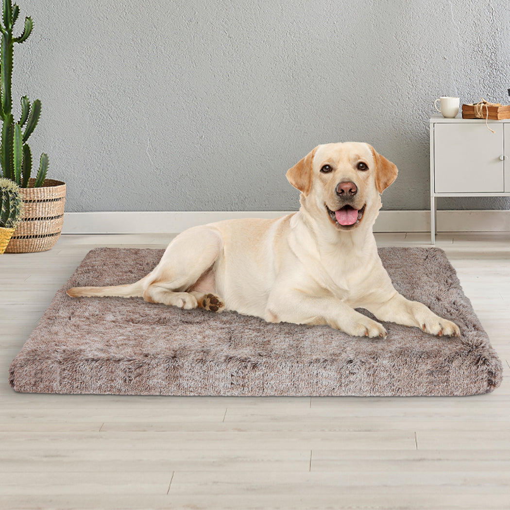 PaWz Dog Mat Pet Calming Bed Memory L Coffee Large-1942352739413659654