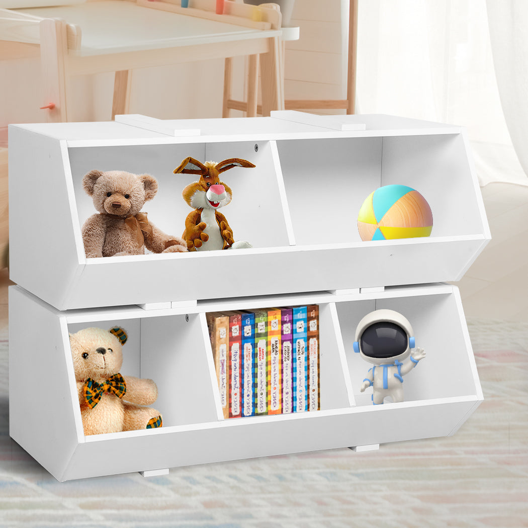 Levede Kids Toy Box Shelf Storage Cabinet-1919892839899205638