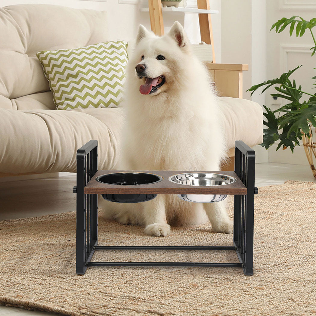 PaWz Adjustable Height Pet Feeder Elevated L Large-1942352762155175942