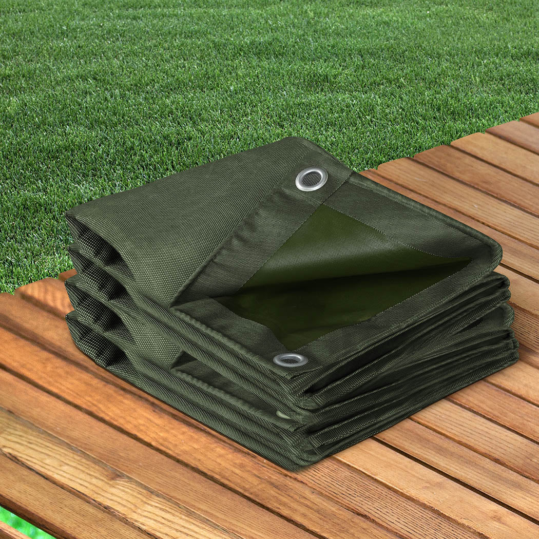 Polyester Canvas Tarp Tarpaulin Sun 4x3 Meter-1942353768293208070
