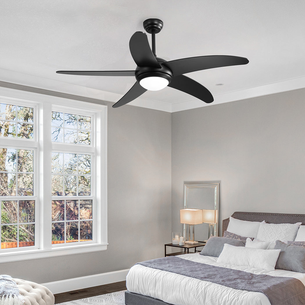 Spector 52'' Ceiling Fan LED Light DC Black-2006733155146534918