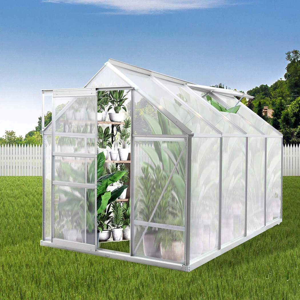 Lambu Greenhouse Aluminium Walk In Green-1942353762597343238