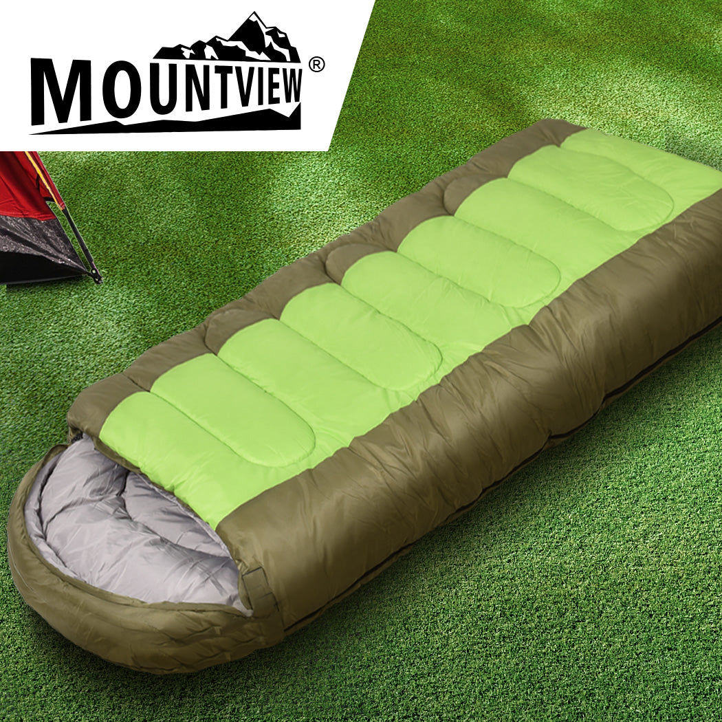Mountview Sleeping Bag Outdoor Camping Green-1942352887959130118