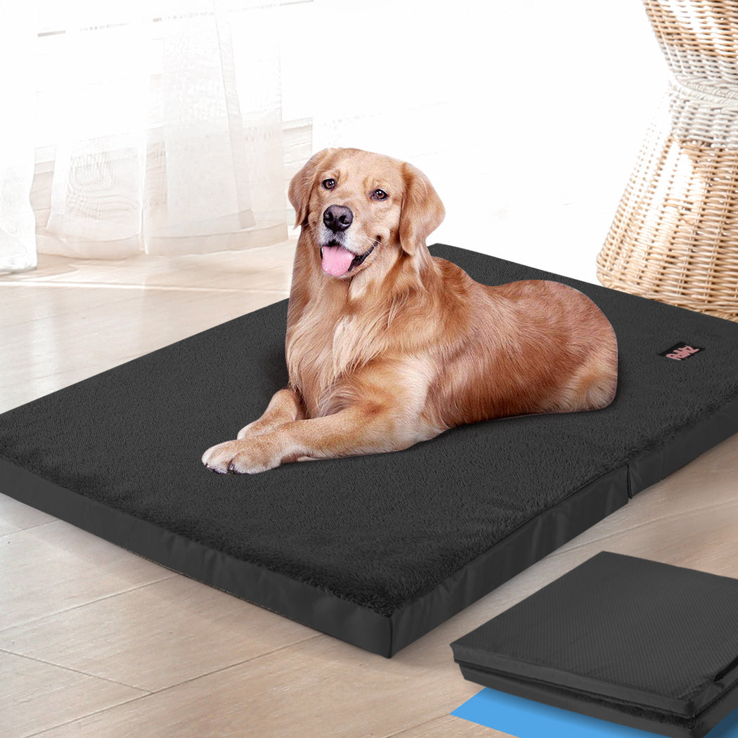 PaWz Pet Bed Foldable Dog Puppy Beds Black Large-1942353251810807814