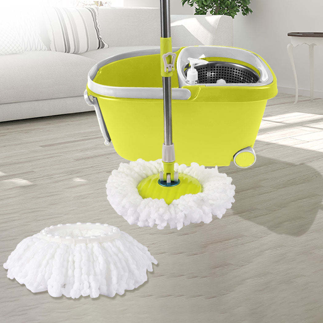 Cleanflo Spin Mop Bucket Set 360? Spinning Green-1942353181069676550