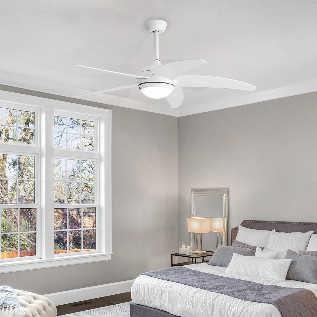 Spector Ceiling Fan 52'' DC Motor Wood White-2006733155343667206