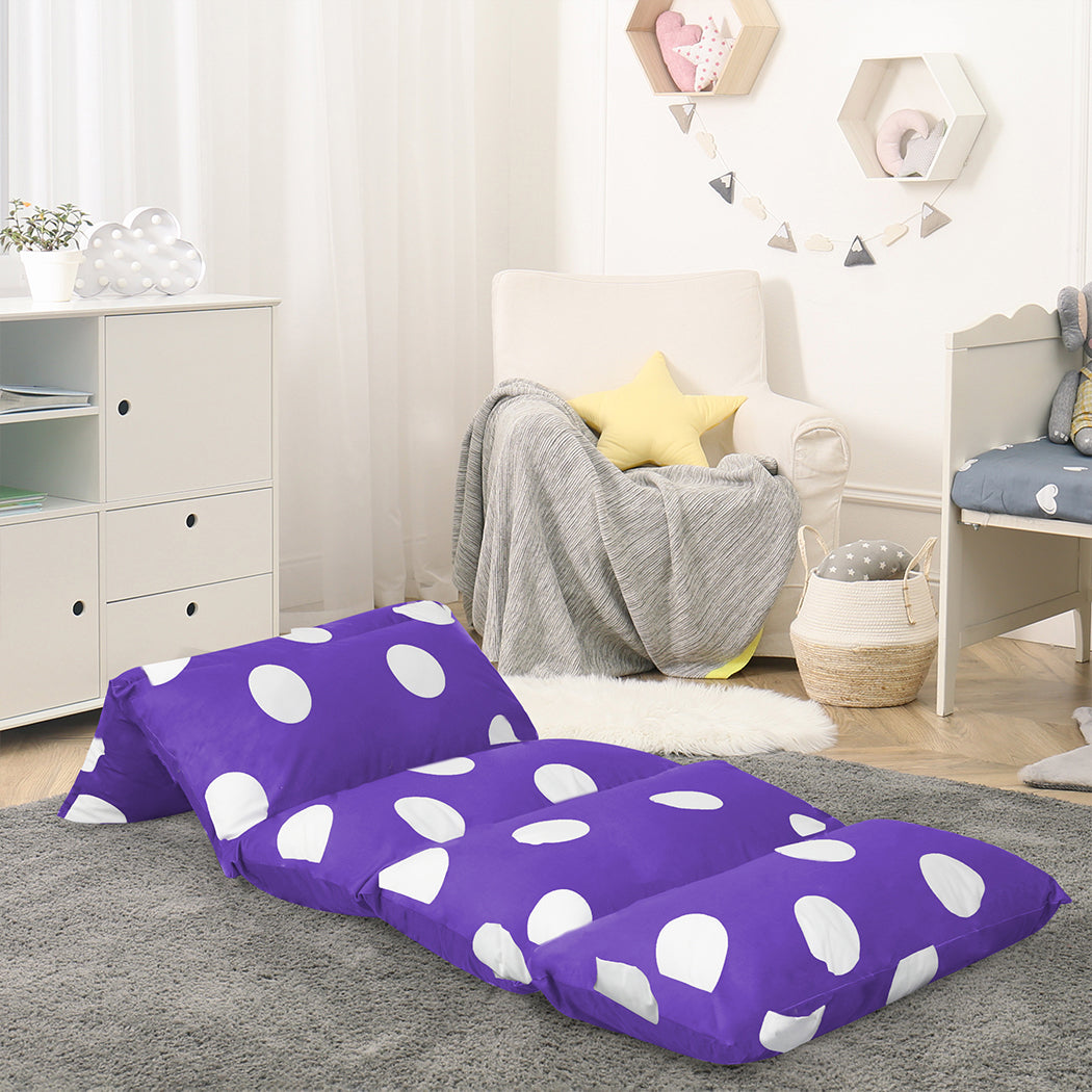 Dreamz Foldable Mattress Kids Pillow Purple Large-1910112947020107782