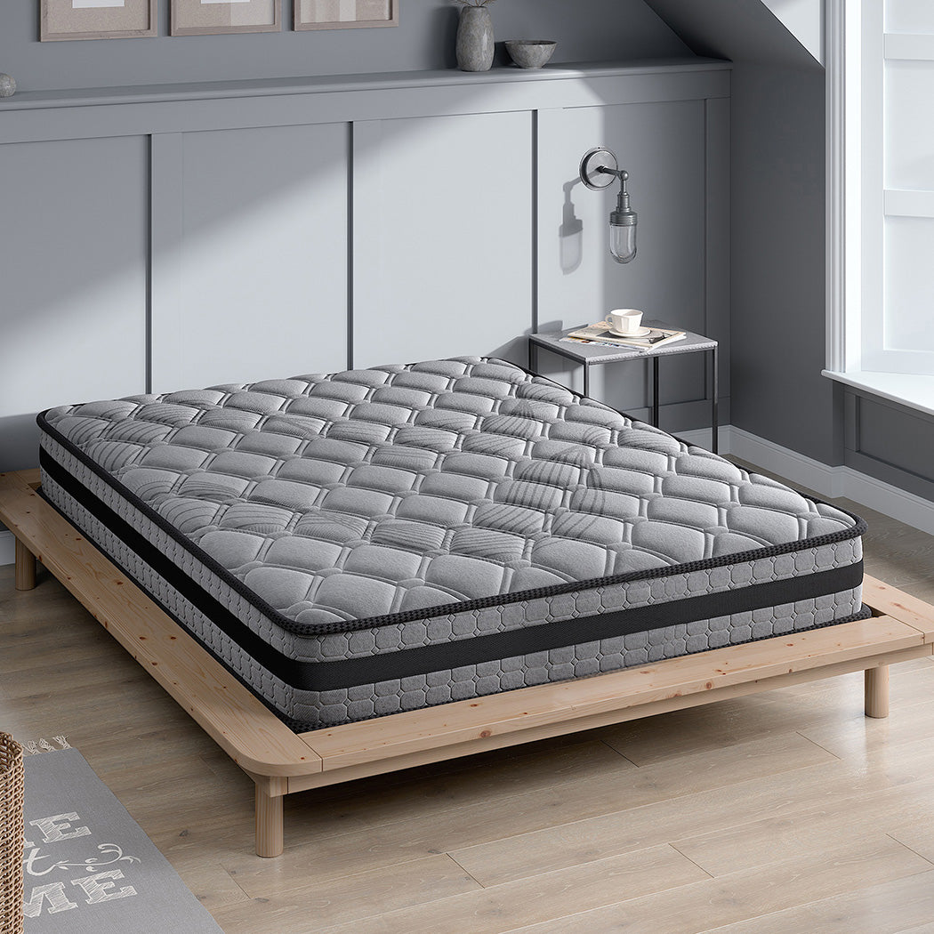 Lavio Double Spring Mattress Grey Medium Firm-1910112196457795590