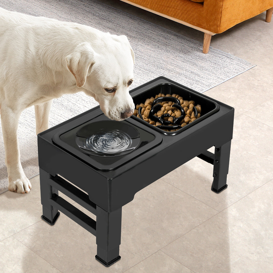 PaWz Elevated Pet Feeder 4 Height Adjustable-1942352756140544006