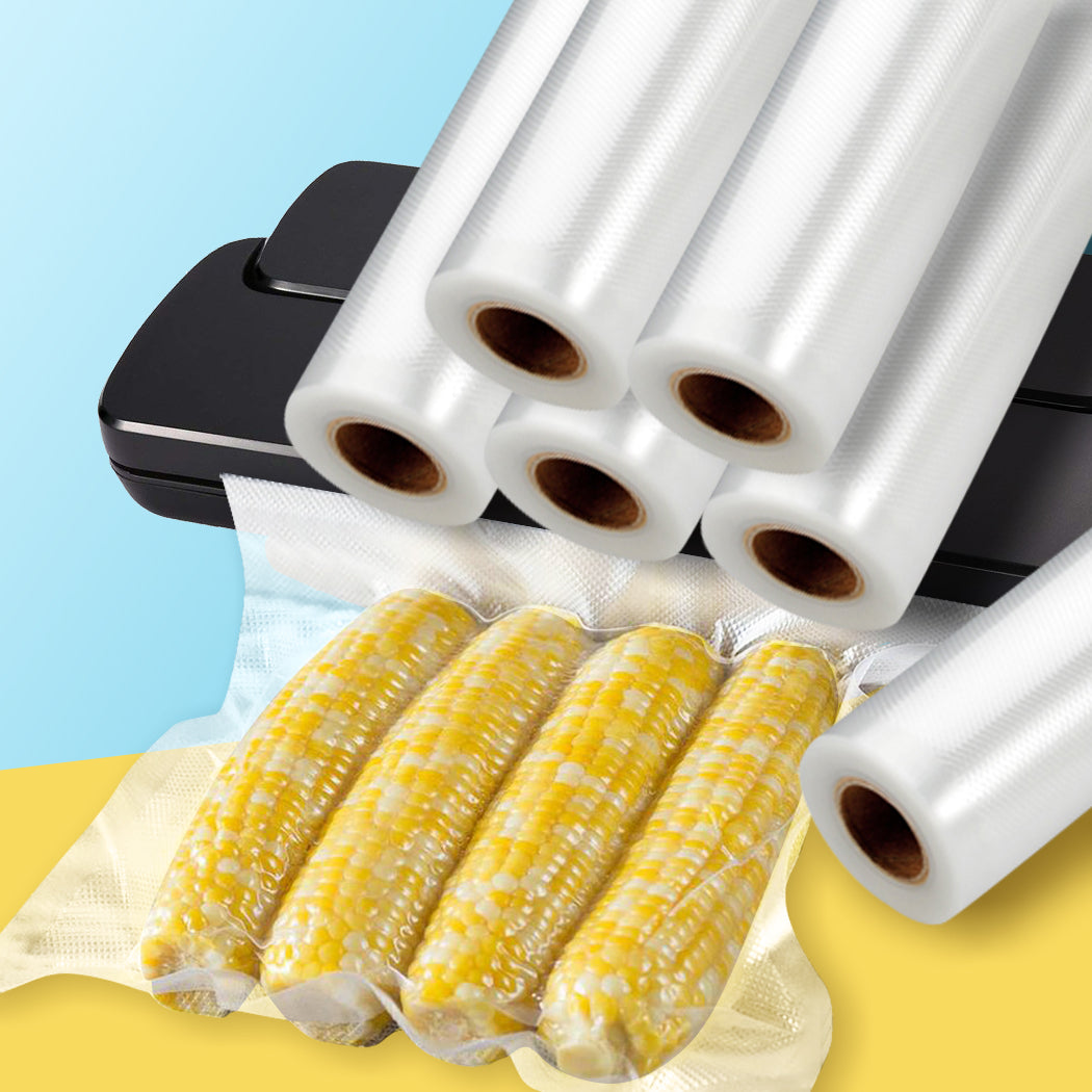 TOQUE Vacuum Food Sealer Seal Bags 10 Rolls 22cm-1942353275651231750