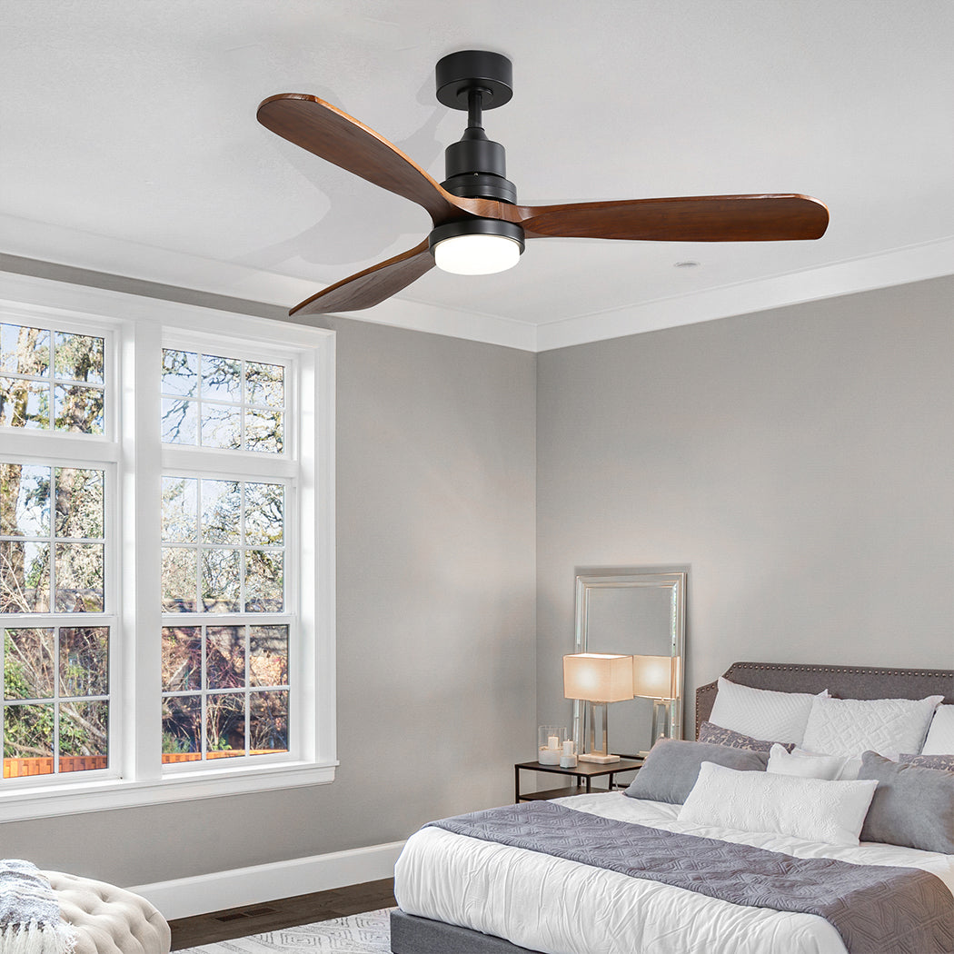 Spector 52'' Wood Ceiling Fan DC Motor Walnut-2006733155792457734