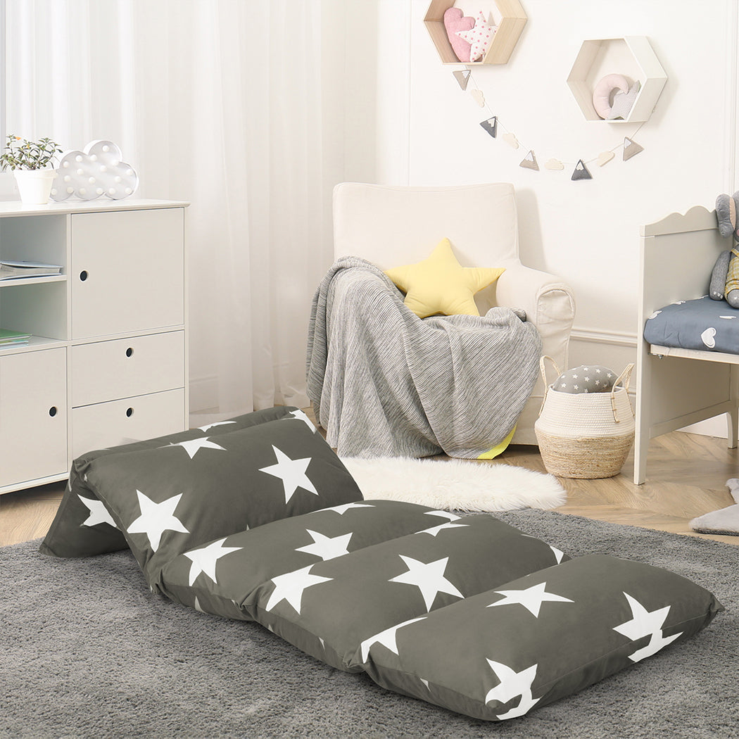 Dreamz Foldable Mattress Kids Pillow Dark Grey Medium-1910112947179491334