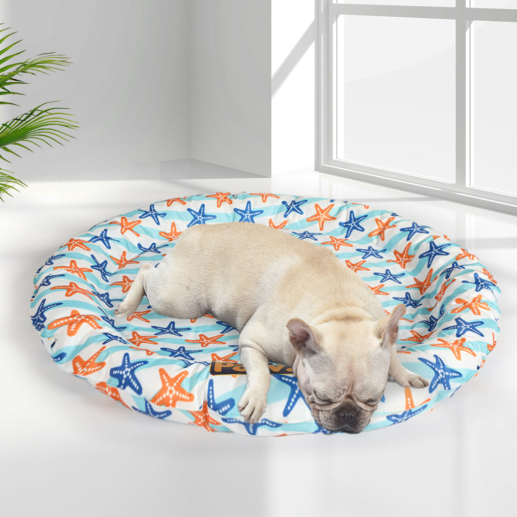 PaWz Pet Cool Gel Mat Cat Bed Dog Bolster L Large-1942353929501282310