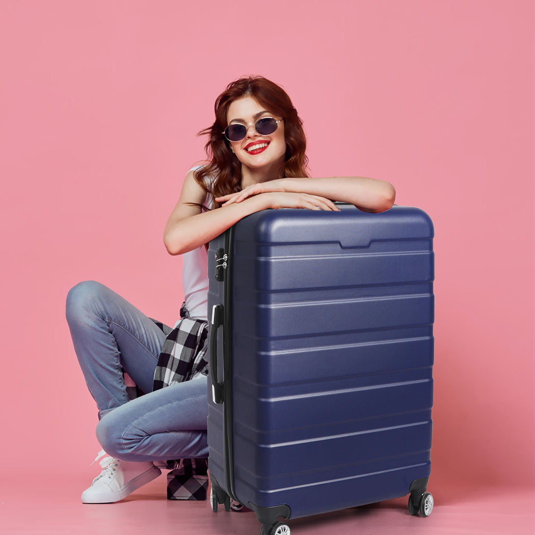 Slimbridge 28"Luggage Case Suitcase Navy 28 inch-1942352939658121222
