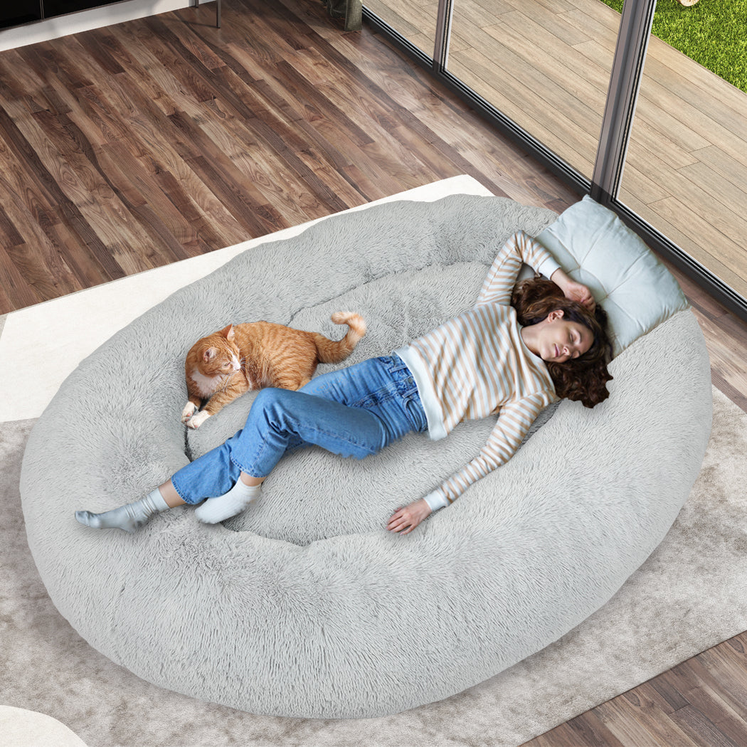 PaWz Replacement Pet Bed Cover Zipper Grey Cover-1942352750763446278