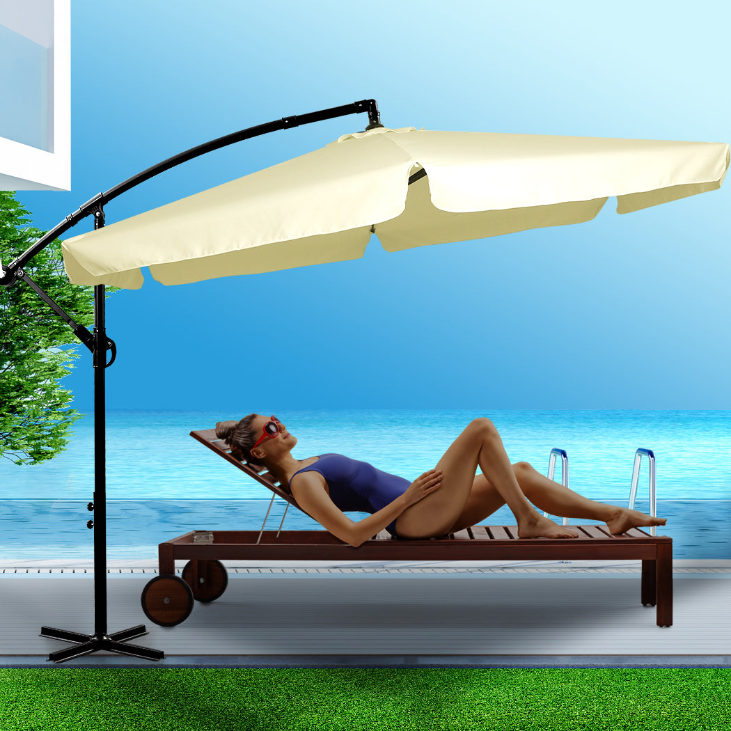 Mountview 3M Outdoor Umbrella Beach Beige Without Base-1942353021325414406