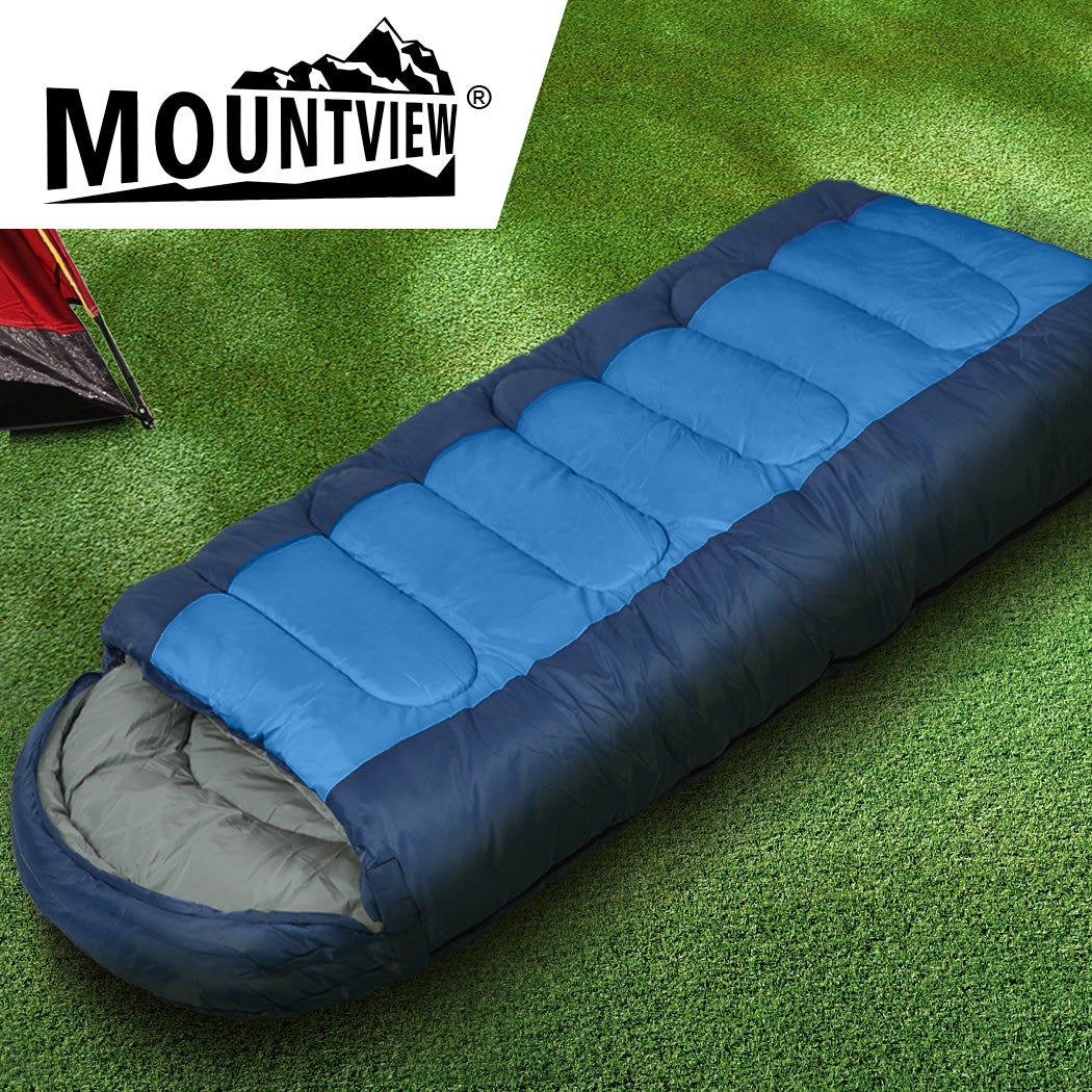 Mountview Sleeping Bag Outdoor Camping Blue-1942352887770386438