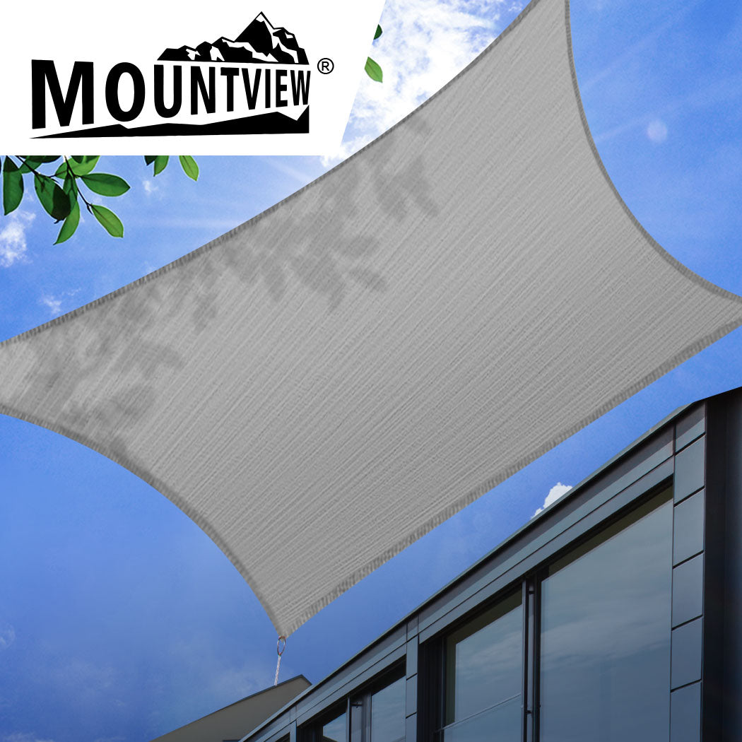 Mountview Sun Shade Sail Cloth Canopy Charcoal 180-1942352869483220998