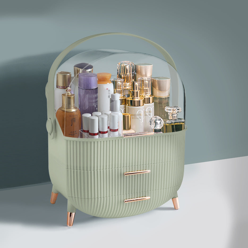 Makeup Storage Case Cosmetic Organiser Light Green-1942353092037185542