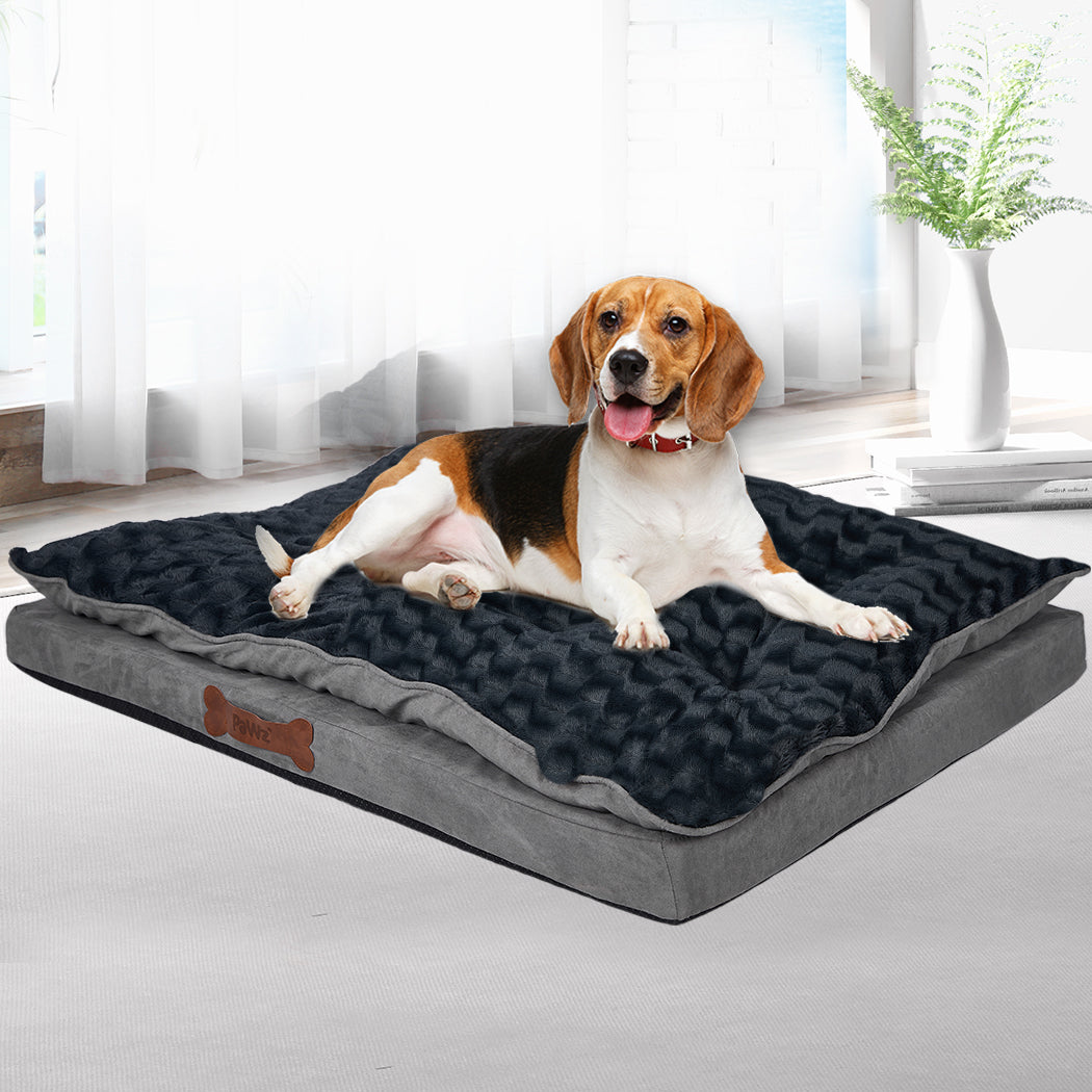 Dog Calming Bed Warm Soft Plush Comfy S Grey Small-1942353079060008966