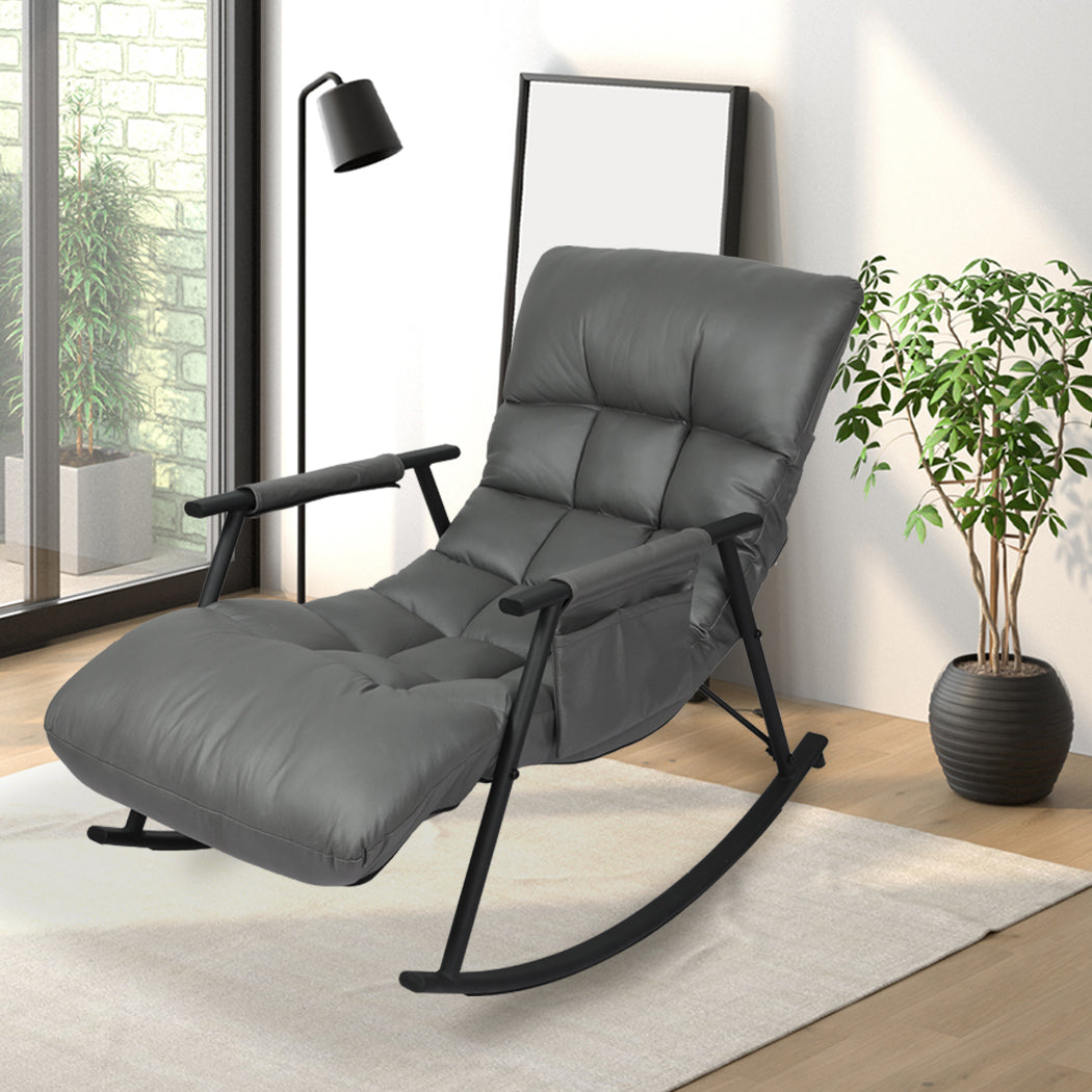 Levede Accent Chair Recliner Armchair Grey-1919892934816305158