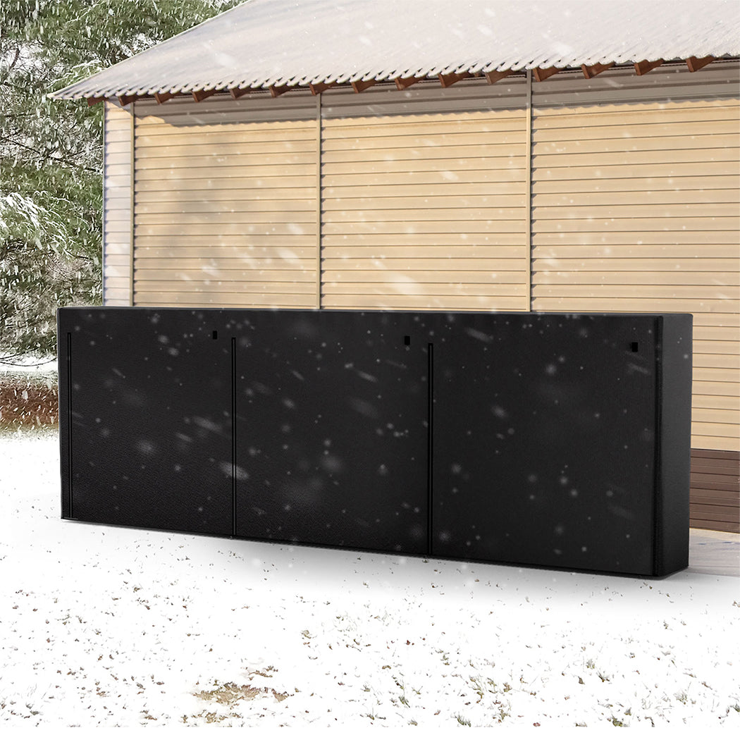 Moyasu Outdoor Firewood Rack Storage with Cover-1942353710516670470