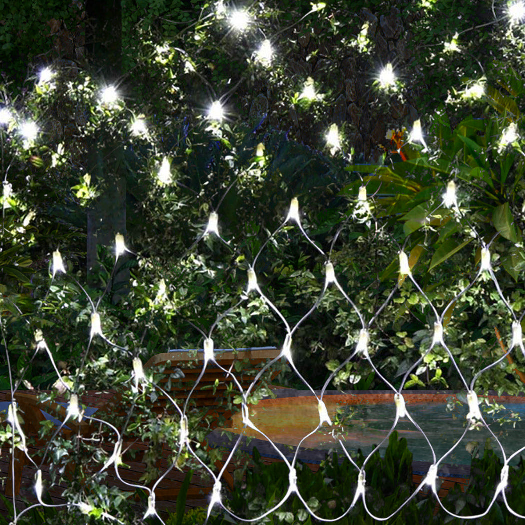 320LED Fairy Lights Net Mesh Curtain Cool white-1942353050316443654