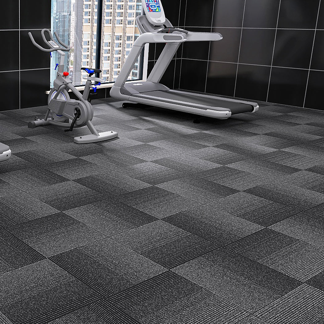 Marlow 20x Carpet Tiles 5m2 Box Heavy Black-1910113062938087425