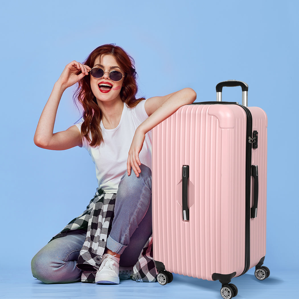 Slimbridge 28" Trunk Luggage Travel Pink 28 inch-1942352945689530374