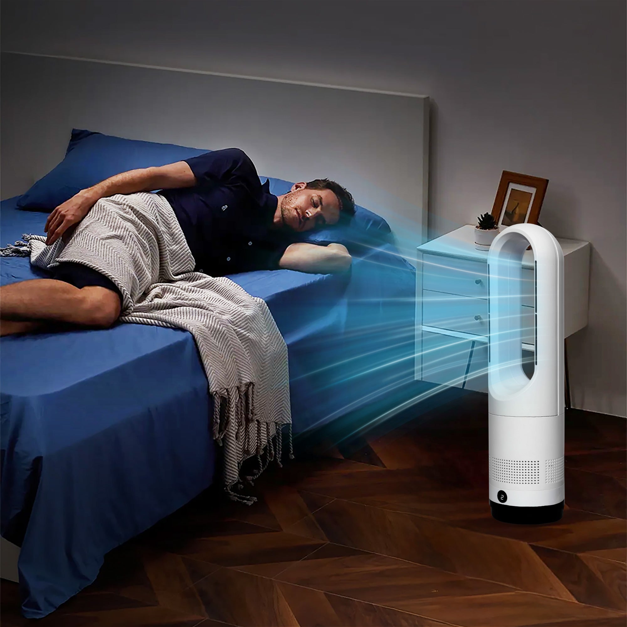 Spector Bladeless Tower Fan 2 In 1 Cooler & Heater Fan-1919892813068242951