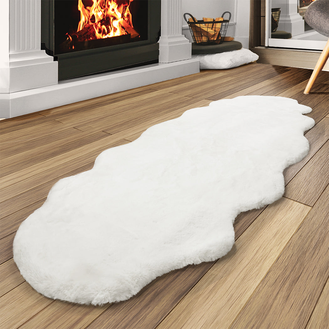 Marlow Floor Rug Area Rugs Cloud Fluffy 80X200cm White-1942353171095621639
