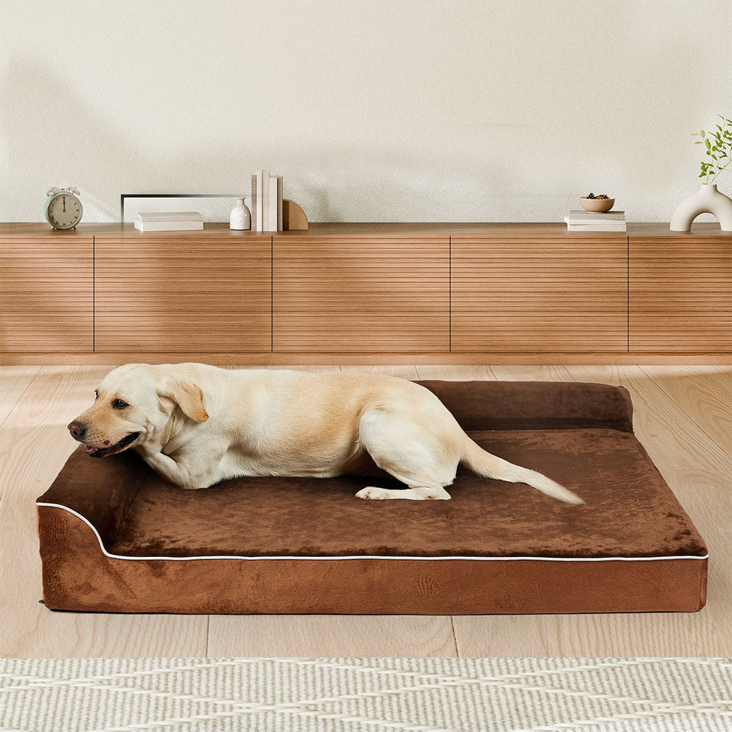 Pawz Orthopedic Dog Bed XXL Coffee-1942353669949362182