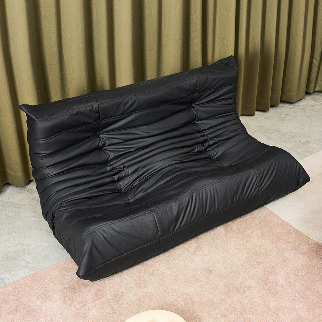 Levede 2 Seaters Floor Sofa Caterpillar Lounge-1910112348576813062