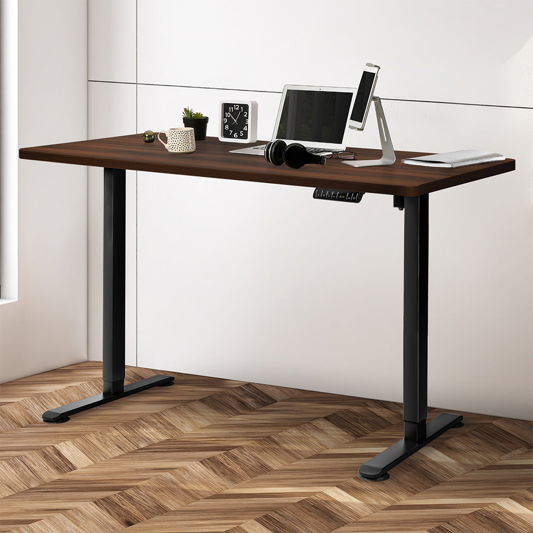 Levede Motorised Standing Desk Height 120cm Walnut 800x 1.5MM-1910112992767381510