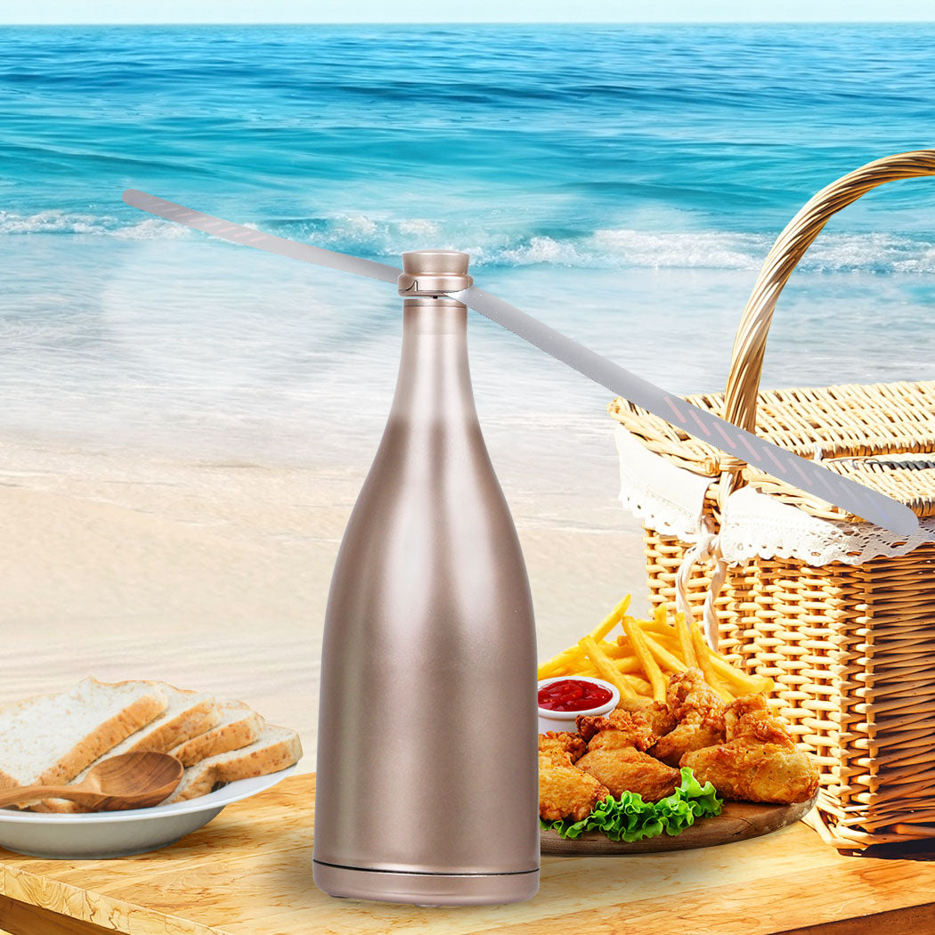 Lambu Fly Free Repellent Fan Fly Trap Rose Gold No LED-1942352789946634246