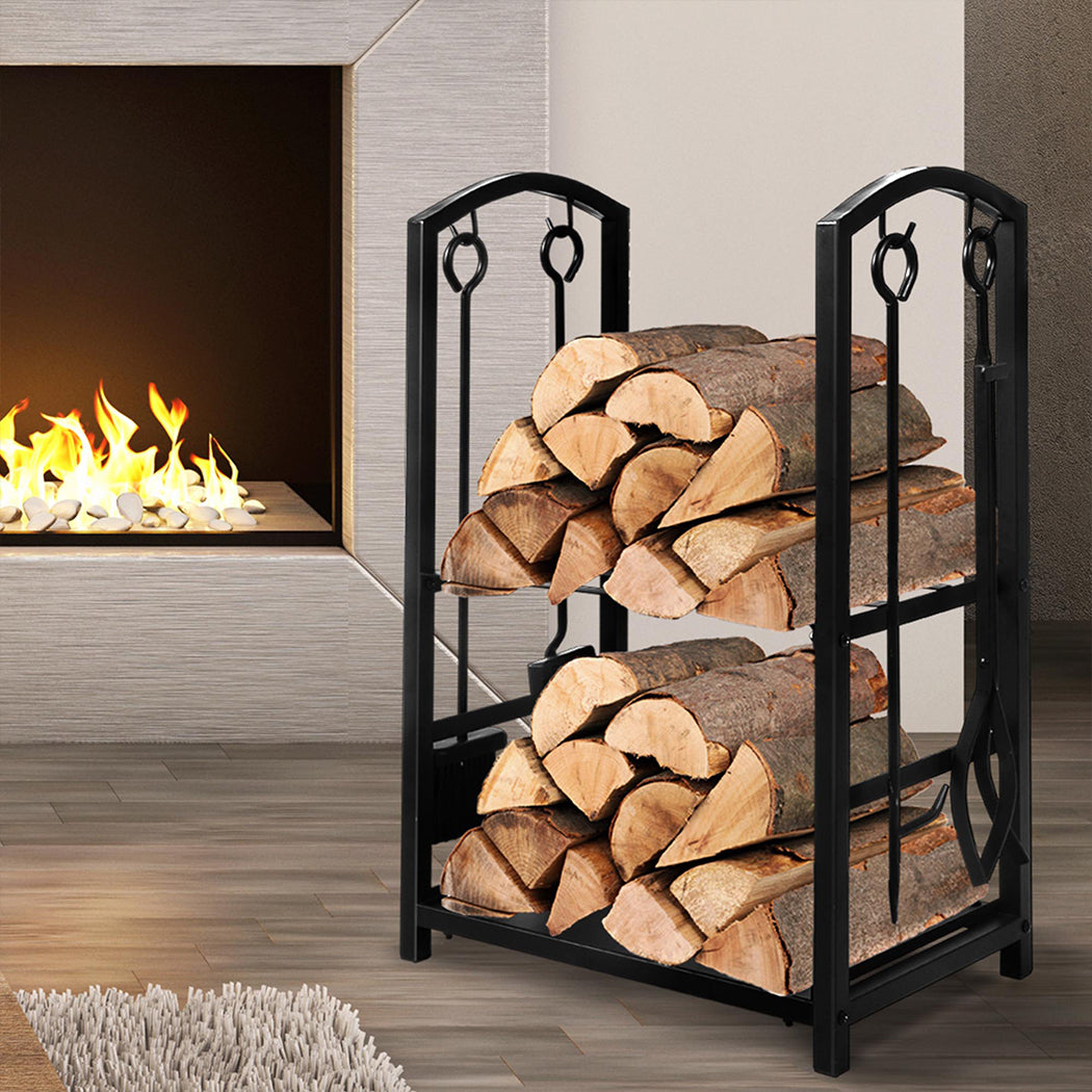 Traderight Firewood Rack 4 Fireplace-1942353214145957894