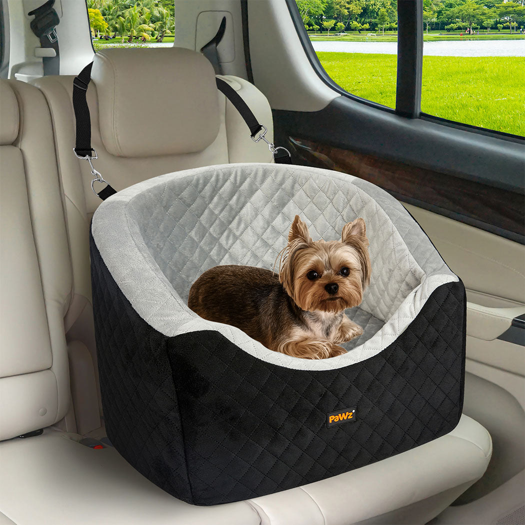 Pawz Dog Car Booster Seat Belt Pet Safe Protector Travel Bed-1942353703440879622