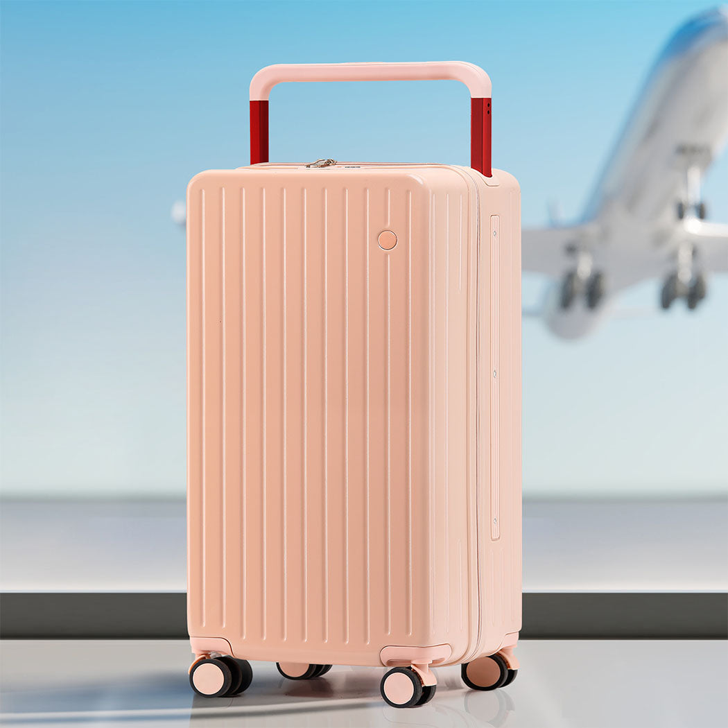 Slimbridge 26" Luggage Wide Handle Hard Case Pink-1942353662676439046