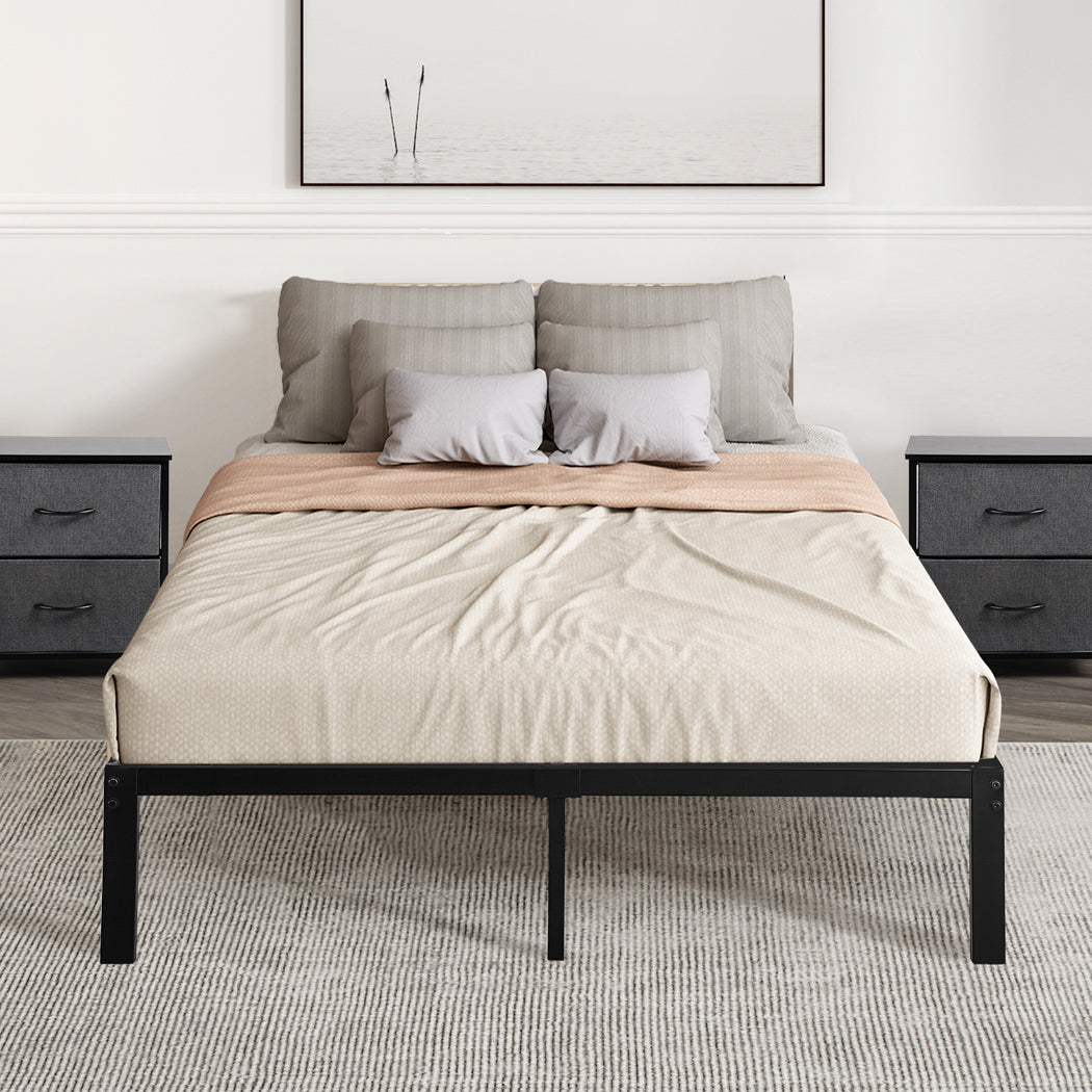 Levede Metal Bed Frame Heavy Duty Storage Space-1910112198697553926
