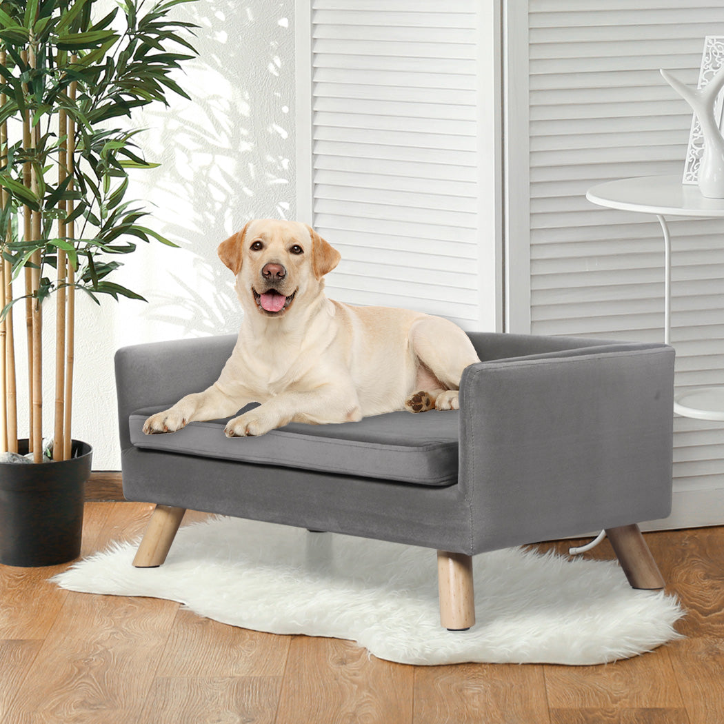 PaWz Pet Sofa Bed Dog Warm Soft Lounge Grey-1942352745336016902