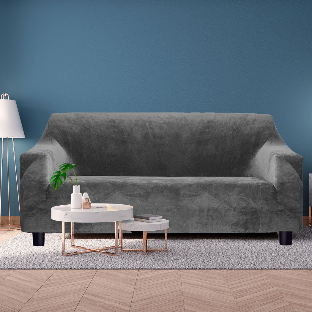 Marlow Sofa Covers 3 Seater High Stretch Grey-1942353793492586502