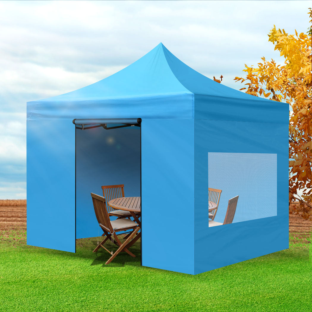 Mountview Gazebo Tent 3x3 Marquee Gazebos Rose Gold-1942352884368805896