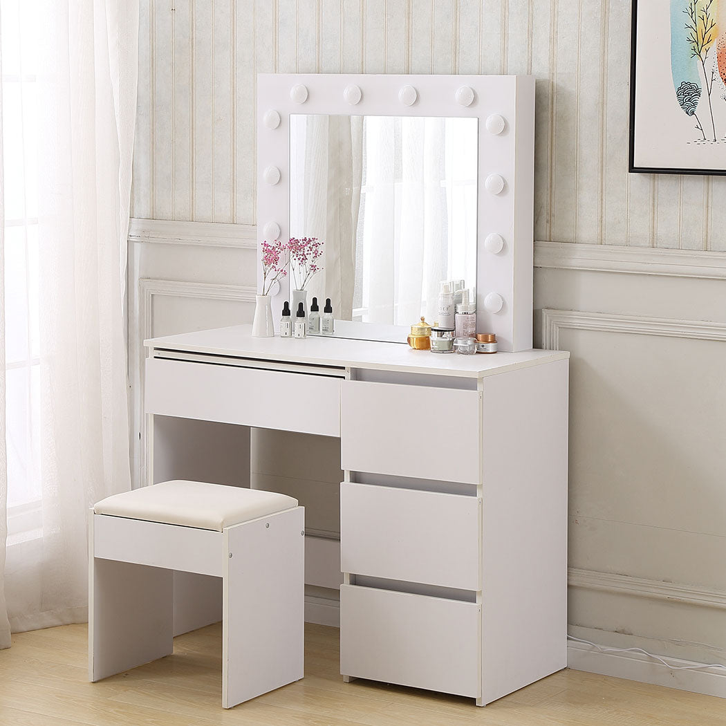 Levede Dressing Table Vanity Set Stool-1917016716693606406