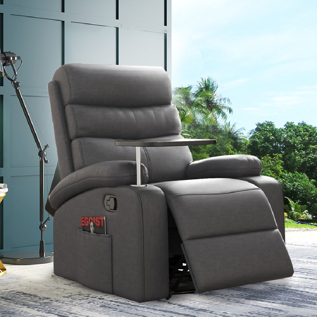 Levede Massage Chair Recliner Chairs Grey-1910112921623597062
