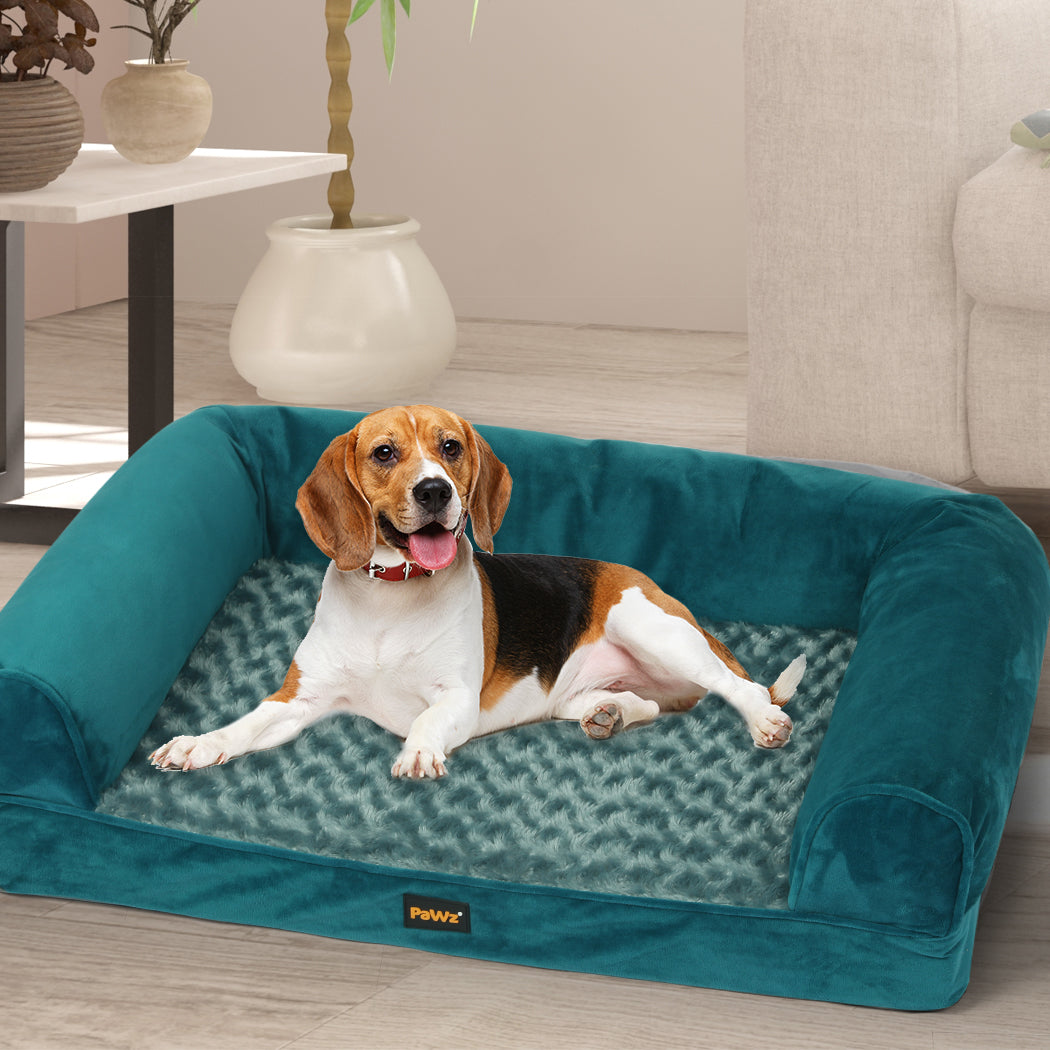 PaWz Pet Bed Sofa Dog Beds Bedding Soft M Blue Medium-1942353067378872327