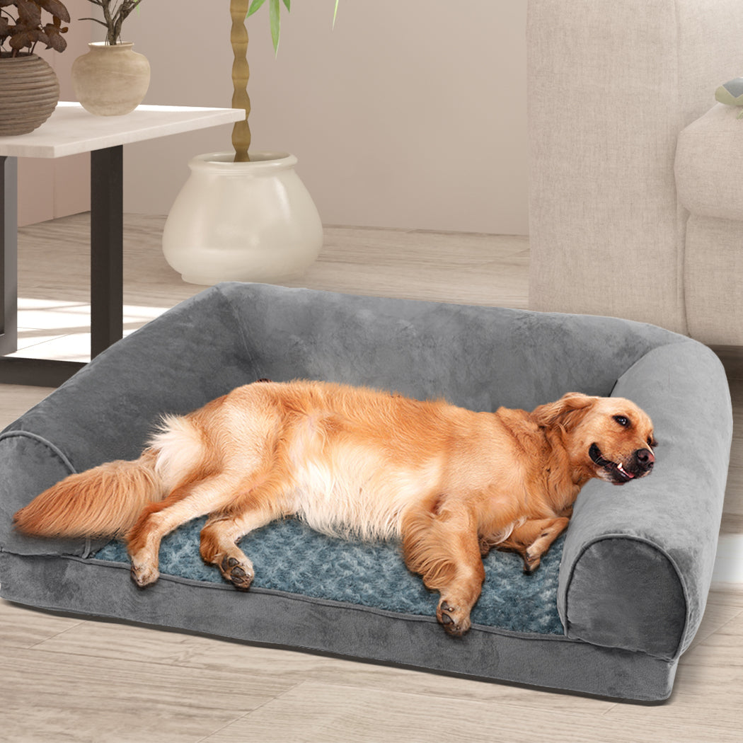 PaWz Pet Bed Sofa Dog Bedding Soft Warm XXL Grey XX-Large-1942353068595220487