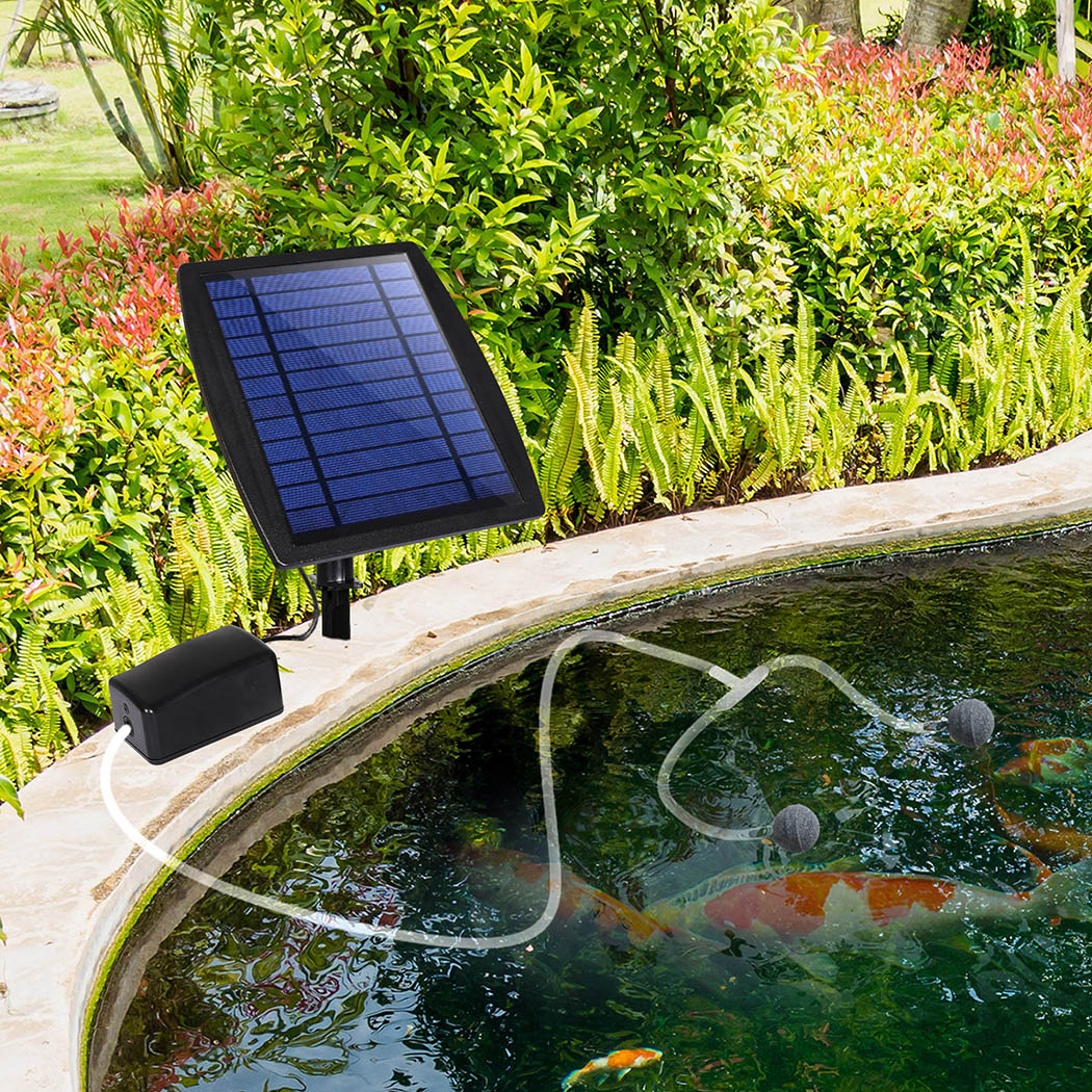 Lambu Solar Oxygenator Air Pump Powered-1942353754997264391
